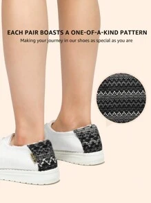 STQ Women's Slip On Fur Lined Loafers Orthopedic Cozy Ultralight Boat Casual Shoes With Arth Support - 雲白 - 查看 3