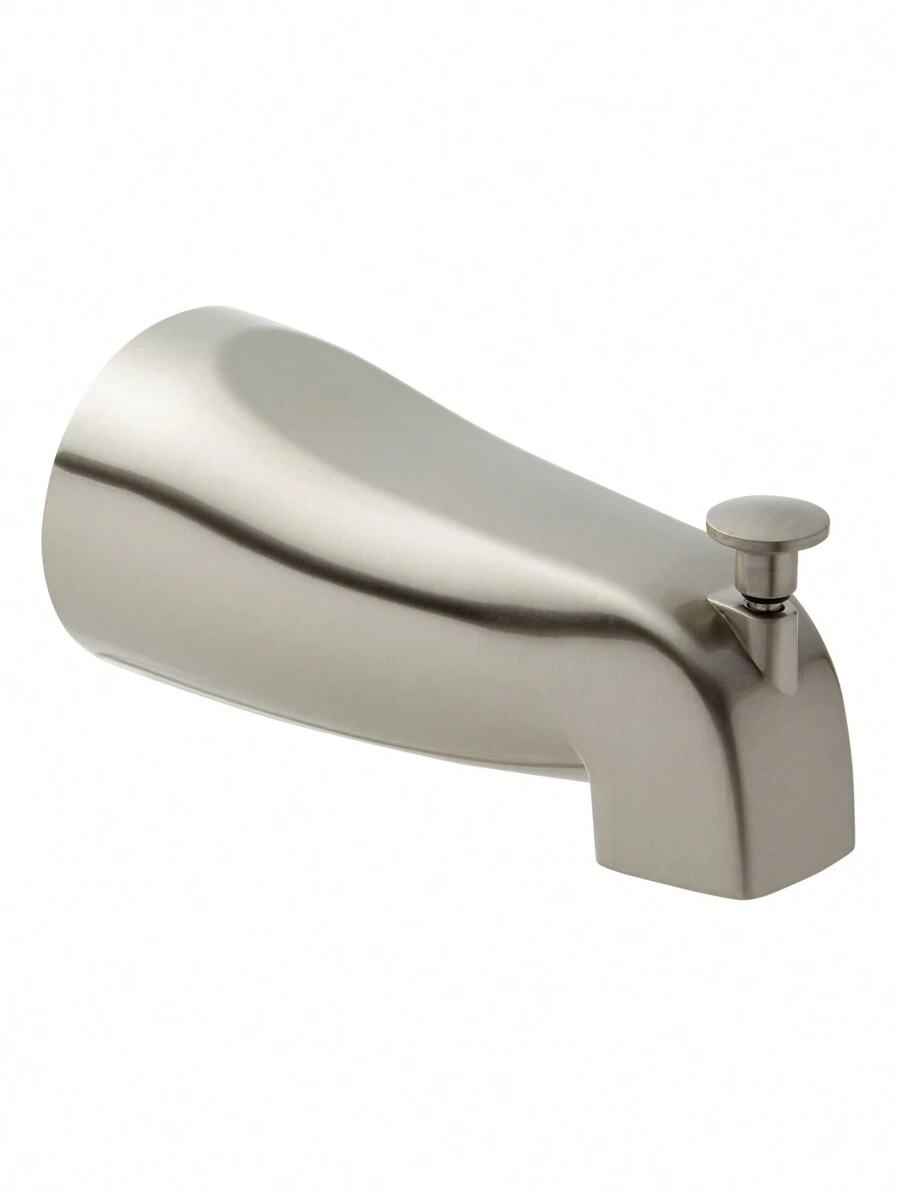 Brushed Nickel Bathtub Spout With Diverter, Tub Faucet With Slip-Fit Connection (2.5 X 5 In ...