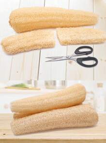 3pcs Tự nhiên Quả bóng tắm , Lớn Tẩy da chết Bồn tắm Quả bóng tắm , Cơ thể Đối với Làm đẹp Tắm Và Tỏa sáng Da , Đóng gói Của 3 - Màu be - Xem 2