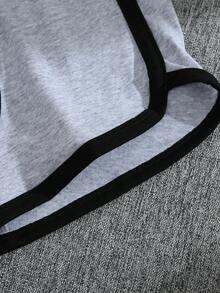 Pack De 3 Calzoncillos Bóxer Con Borde Enrollado Y Bloques De Color Para Hombre Con Estampado De Letras - Gris - Ver 4
