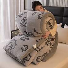 1入組雪花絨布冬季被芯 - 黑色 - 查看 1