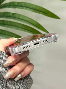 1 件平鋪草莓角保護鏡面手機殼 Tpu 相容 Iphone 15 Pro Max / 11 / 12 / 13 / 14 Plus - 彩色 - 查看 7