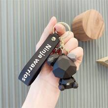 1只硅膠卡通狗鑰匙鍊掛件,手袋吊飾,禮物