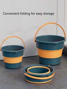 1個可用作水桶或垃圾桶的多功能折疊桶,高身浸腳桶,過膝腳浴桶,保護腿部的五層絕緣腳浴盆,可折疊的腳洗盆,適用於家庭和旅行 - 墨綠色 - 查看 1