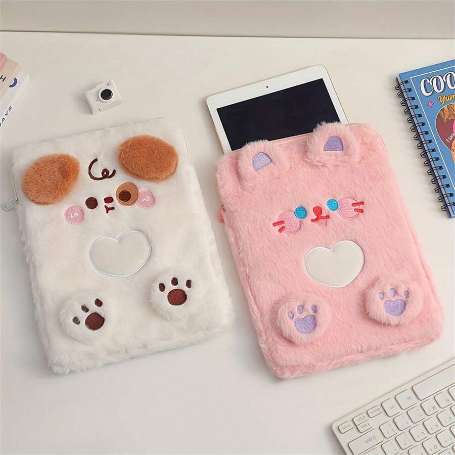 1pc 韩版卡通狗毛绒平板电脑收纳包女孩 11 英寸 ipad 电脑包学生平板电脑保护套、办公包、教师包、平板电脑套、垫包、轻便、旅行、大学、时尚、简约、卡通、女士男士、搞怪包包、女士礼物1pc 韩版卡通狗毛绒平板电脑收纳包女孩 11 英寸 ipad 电脑包学生平板电脑保护套、办公包、教师包、平板电脑套、垫包、轻便、旅行、大学、时尚、简约、卡通、女士男士、搞怪包包、女士礼物教室笔记本电脑包教室包教师收纳包教室整理包 - 粉色 - 查看 1