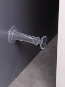 1 pièce Nouvelle ventouse de porte, sans besoin de percer, butoir de porte avec tampon anti-collision en silicone pour fixer et assourdir la porte de la salle de bain. Meilleurs cadeaux