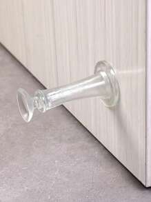 1 pièce Nouvelle ventouse de porte, sans besoin de percer, butoir de porte avec tampon anti-collision en silicone pour fixer et assourdir la porte de la salle de bain. Meilleurs cadeaux
