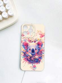 1pc Cute Koala Pattern Tpu Phone Case Compatible With IPhone And Samsung - Multicolor - View 2