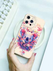 1pc Cute Koala Pattern Tpu Phone Case Compatible With IPhone And Samsung - Multicolor - View 1