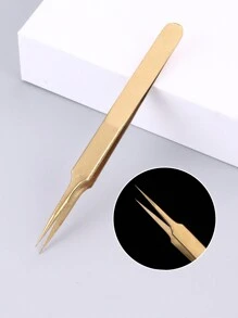 3pcs Precision Tweezers Set Anti-Static Stainless Steel Tweezers Repair Tools for Electronics Repair Soldering Craft Tools - Gold - View 4