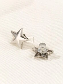 1入組女士時尚金屬星形腰帶,可拆卸調節,適合防曝光,保護穿裙子或褲子時的隱私,非常適合日常休閒穿著,是送給朋友的完美聖誕禮物 - 銀色 - 查看 5