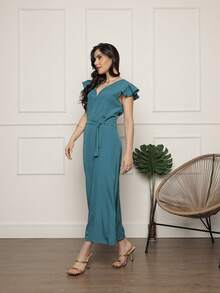 Women Dresses - 淺藍色 - 查看 3