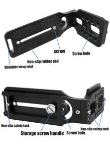 1 Pièce Plaque De Dégagement Rapide En Forme De L En Alliage D'aluminium Pour La Prise De Vue Verticale De La Caméra Dslr, Compatible Avec Dji Ronin Et Zhiyun Crane