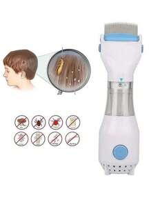 Aspiradora Eliminar Matar Piojos Liendres Pulgas Con Filtros - Maquina Azul Metálico, Efectiva y Segura - Peine Saca Piojos de Precisión, Incluye Envases Plásticos, Aspiradora de Piojoso, Aspiradora de Piojo y Liendres, Solución Ideal Contra Parásitos - Azul - Ver 4