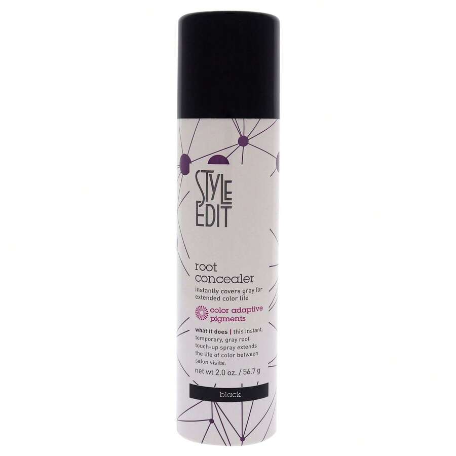 STYLE EDIT Root Concealer Touch Up Spray - Black by Style Edit for Unisex - 2 oz Hair Color - Black - View 1