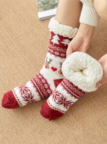 Một đôi Của Của phụ nữ Giáng sinh Vớ , Của phụ nữ Mùa thu Và Mùa Đông Quần lọt khe , Tuyết Vớ , Dày lên Và Nhung Nhà  Ngủ Vớ , Tấm thảm Vớ , Vớ - Nhiều màu - Xem 5