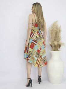 Women Dresses - Màu Cam cháy - Xem 2