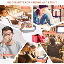 TMOMT Heated Mist Eye Massager for Relax Eye Strain, Dark Circles, Dry Eyes, Acupoint Massager Mask Eye Care Device