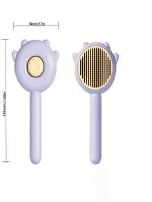 Cat & Dog Grooming Tool - Self-Cleaning Brush Removes Pet Hair For Home Pets,Manufacturer Wholesale - Purple - View 2