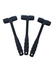 塑料小錘子,家具安裝安全錘,便攜防滑地板塑料錘 - 黑色 - 查看 3