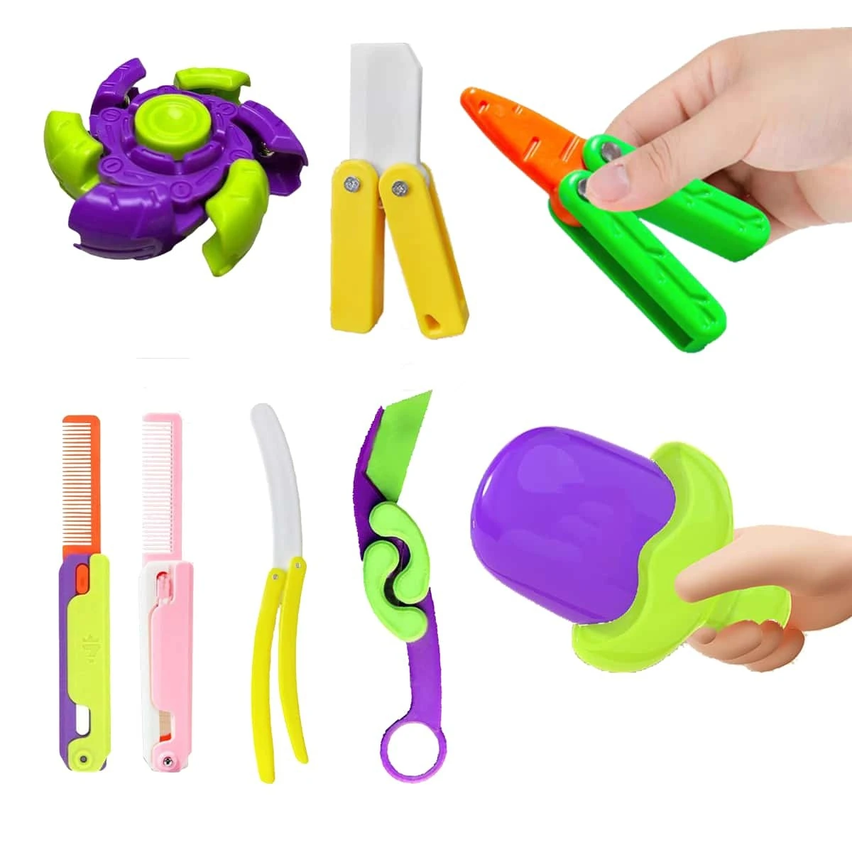 Fidget Toys Adults, 3D Printed Fidget Toy, Plastic Fidget Toys Sensory