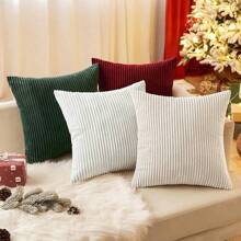 1pc Corduroy Striped Pillowcase
