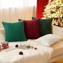 1pc Corduroy Striped Pillowcase