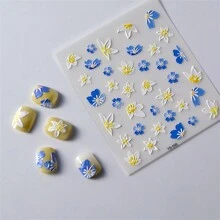 1 Sheet Nail Sticker Stickers Chinese Style Nail Art Design Korean Decal - Multicolor - View 3