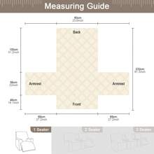 1/2/3 Seat Waterproof Recliner Sofa Cover, Non Slip Recliner Chair Covers, Washable Reclining Couch Cover Outdoor Cushion Covers Garden Furniture Protector With Elastic Straps Pocket For Pets, Cats, Dogs Taupe - 灰褐色 - 查看 9