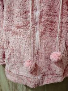 Sudadera con capucha peluche, polar, dama - Rosa - Ver 8