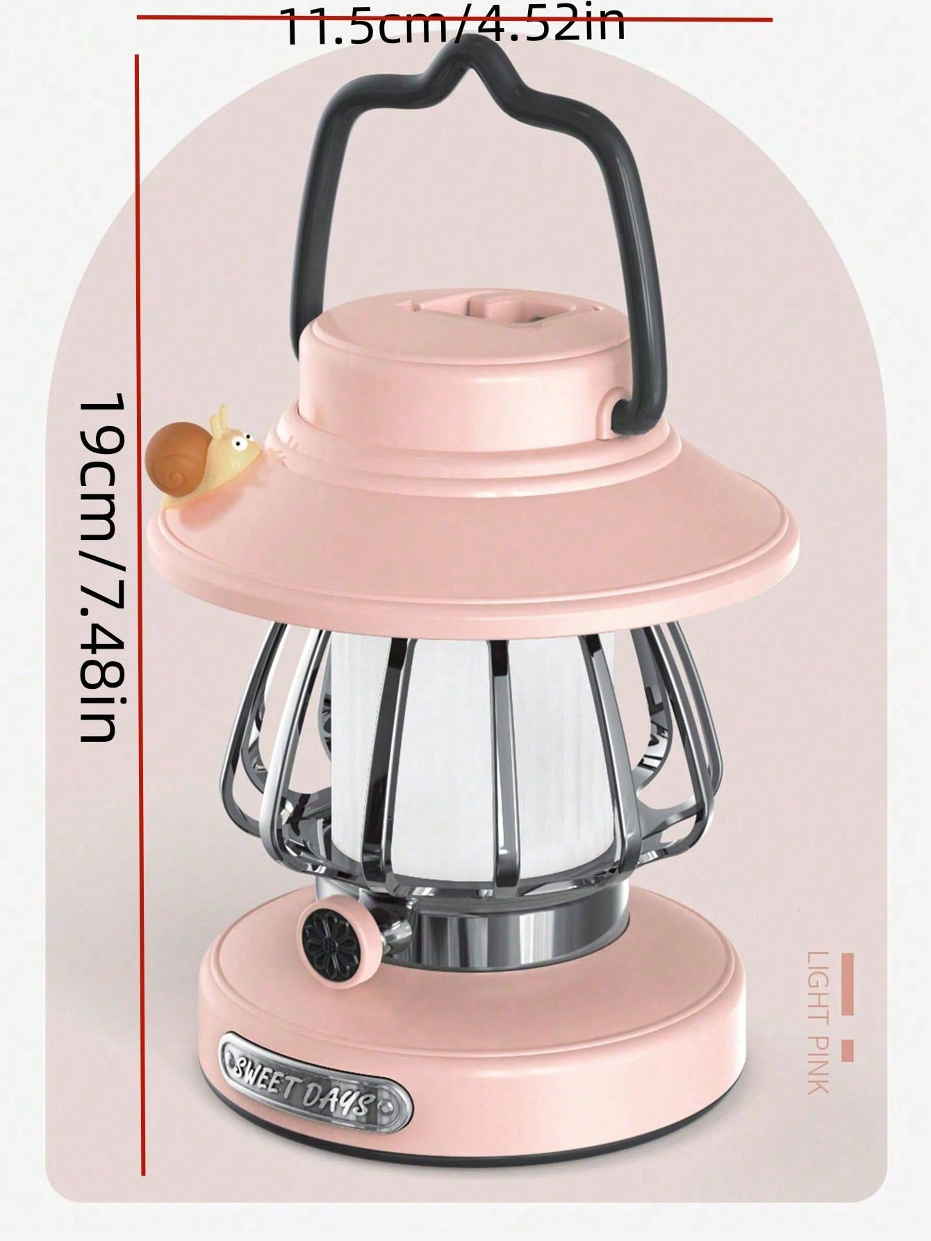 New Vintage Led Camping Night Light, Portable Creative Outdoor Tent Light, Usb Rechargeable Eye