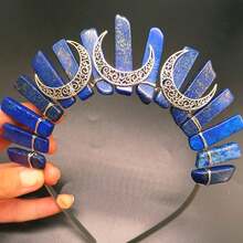 1入自然水晶發帶,豪華婚禮皇冠頭帶,新娘頭飾,頭髮裝飾,女性聖誕禮物