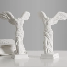 1件白色歐式人物小雕塑裝飾品,適合日常使用 - 白色 - 查看 2