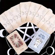 Unleash Your Inner Fortune Teller with the Wild Wolf  Cards Deck - 78-Card Divination Game in Portable Size! - Multicolor - View 7