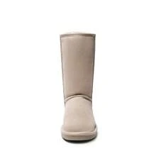 Women's Mid Calf Winter Snow Boots, Black Boots, Mid-Low Heel Flat Bottom Non-Slip Wear-Resistant Boots,Suede Warm Winter Casual Outdoor Christmas Festival Boots - 查看 7