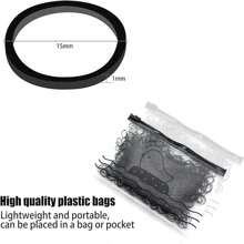 Hanyousheng 1000件迷你橡皮筋套裝,迷你彈性髮帶,柔軟的彈性帶,用於孩子頭髮,兒童髮型,小辮子,婚禮髮型等 (黑色)