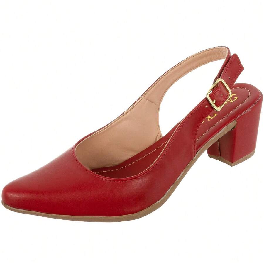 Women Heeled Sandals - Rojo - Ver 1