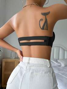 2pcs/Set Seamless Strapless Bra, Push Up & Anti-Slip Design To Prevent Sagging And Bulges, Invisible For Wedding Dress, Lingerie