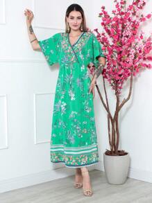 Women Dresses - 綠色 - 查看 4