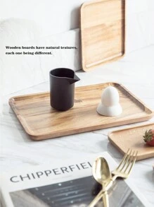 1 pieza bandeja de madera - Camel - Ver 8