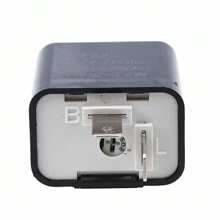 摩托車配件2腳led閃光繼電器12v可調頻閃光訊號指示繼電器電阻 - 黑色 - 查看 3