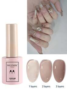 透明系列指甲凝膠護甲油-增白、持久、快幹、粉百合色調、具有uv光療,1瓶x 10ml。適用於指甲沙龍或家庭使用,需切削或調理。可提供霧面和亮面效果。 - Bronzed Beauty - 查看 1