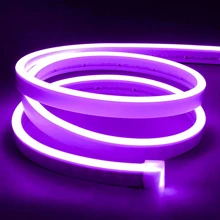 5M Neón LED Contiene Eliminado Tira de luces LED de neón 600 ledes flexible regulables luces LED - Morado - Ver 2