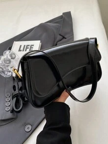 Nuevo bolso de hombro versátil y de moda - Negro - Ver 2