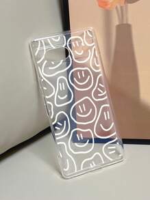 1入組高透明度防墜tpu材質手機殼,設有微笑臉龐圖案,相容於pixel 8 Pro - 無色 - 查看 2