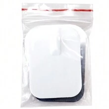 20入組耐用黏性矽膠貼片電極片 4x6cm矽膠電極墊片 2mm插針長效凝膠按摩墊矽橡膠電極肌肉刺激器,適用於tens Ems脈衝按摩器 - 20 件 4x6 厘米 - 查看 12