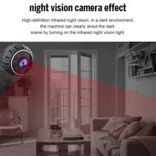 1pc X10 Black Wireless WIFI Security Camera For Home, No Wiring, No-Drill, Remote Access Via Smartphone, Night Vision (Memory Card Not Included)