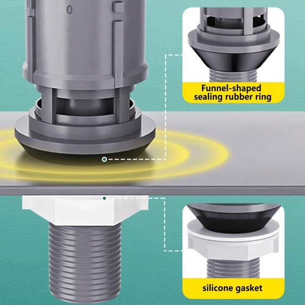 Universal Toilet Inlet Valve, Toilet Flush Replacement Kit, Toilet Tank