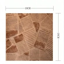 120 hojas de papel para envolver alimentos, papel para restaurantes, se puede utilizar para envolver hamburguesas, envolver alitas de pollo, envolver patatas fritas - Marrón - Ver 2