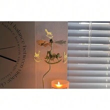 Dreamlike Rotating Candle Holder, Metal Romantic Artware Carousel Shaped Rotating Candlestick, Gold - Gold - View 6